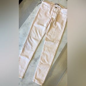 Flying Monkey Pale Pink Stretch Skinny Jeans